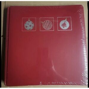 Creative Memories Red Holiday Ornament Scrapbook Album